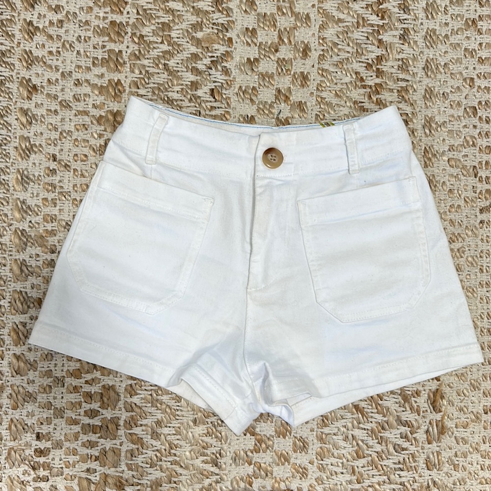 Anthropology White Pocket Shorts